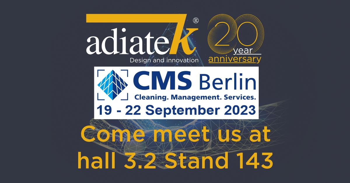 floor-scrubbing machines, Adiatek is at CMS Berlin!