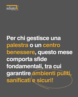 Sfida di pulizia: settore Sport & Benessere