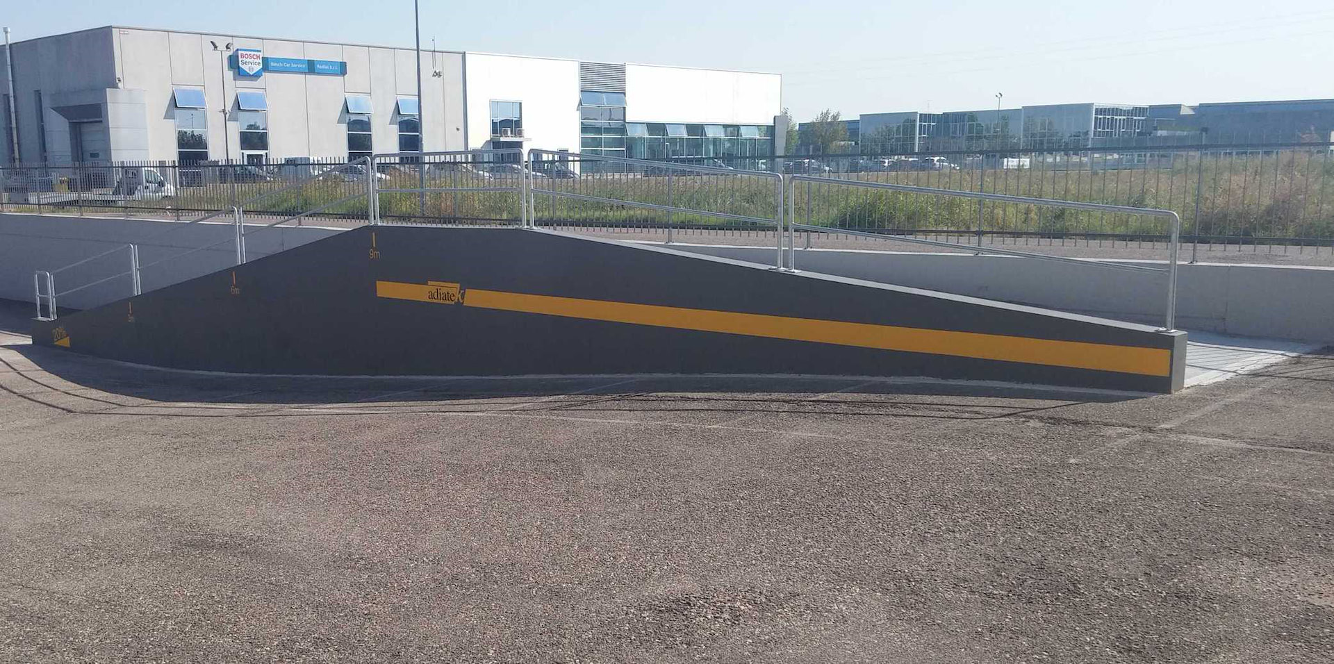 The 20% slope test ramp is ultimated